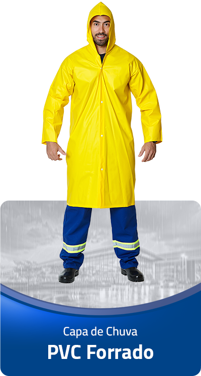 Capa de chuva PVC Forrado Brascamp